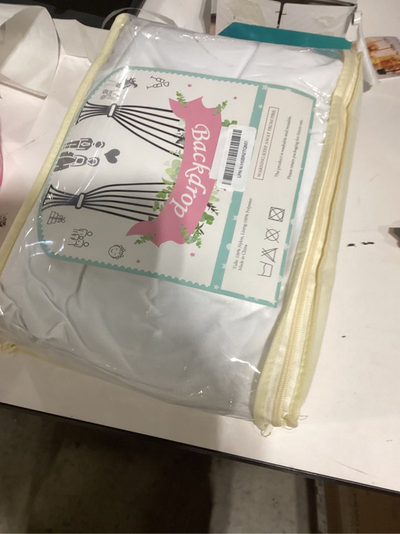 20ft×12ft white backdrop curtain for wedding parties, 4 panels wrinkle free 12 ft long polyester pho