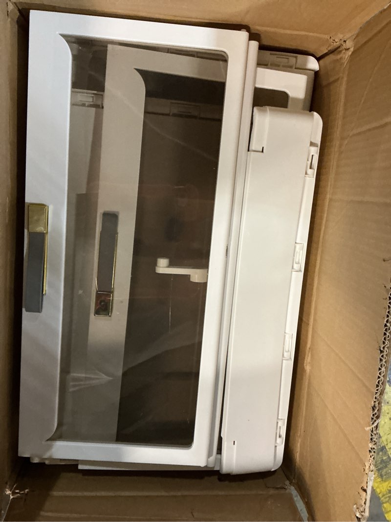 Condition photo showing Good Condition for Portable Kids Wardrobe, Plastic Closet Organizer with Hanging Rod, Collapsible Wardrobe Closet Storage Cabinet for Bedroom, Easy to Install (White, Large) Large?21.26"Dx13.39"Wx55.12"H? White