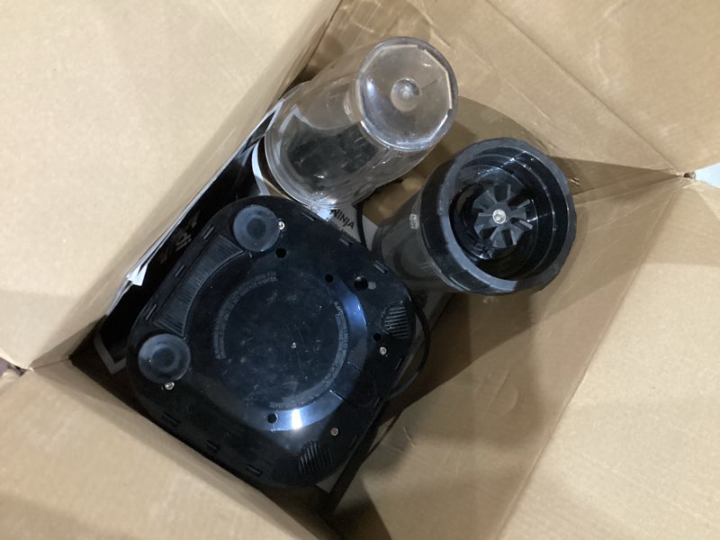 Condition photo showing As Is for Ninja Blenders for Kitchen | Smoothie Blender, Mixer, Grinder - Premium Blending Performance for Sauces, Frozen Drinks, and More | 1200 Peak Watt Motor | SS101 Foodi Personal Smoothie Maker