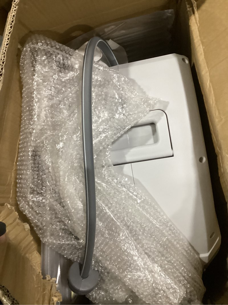 Condition photo showing Good Condition for ayleid retractable garden hose reel,1/2 in x 130 ft wall mounted hose reel, with 9- function sprayer nozzle, any length lock/slow return system/wall mounted/180°swivel bracket (gray) 130ft light gray
