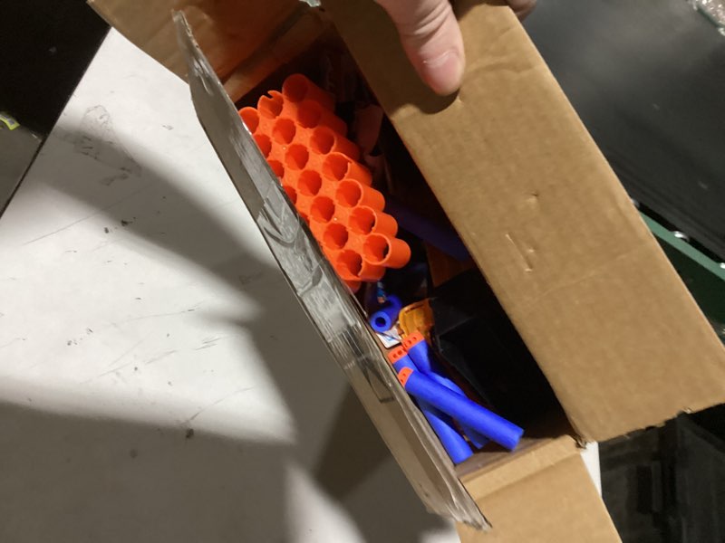 Condition photo showing Good Condition for XSHOT Insanity Motorized Clip Mania Dart Blaster with 72 Darts - Air Pocket Technology, Auto Feeding Belt, Tripod & Scope, Outdoor Toy