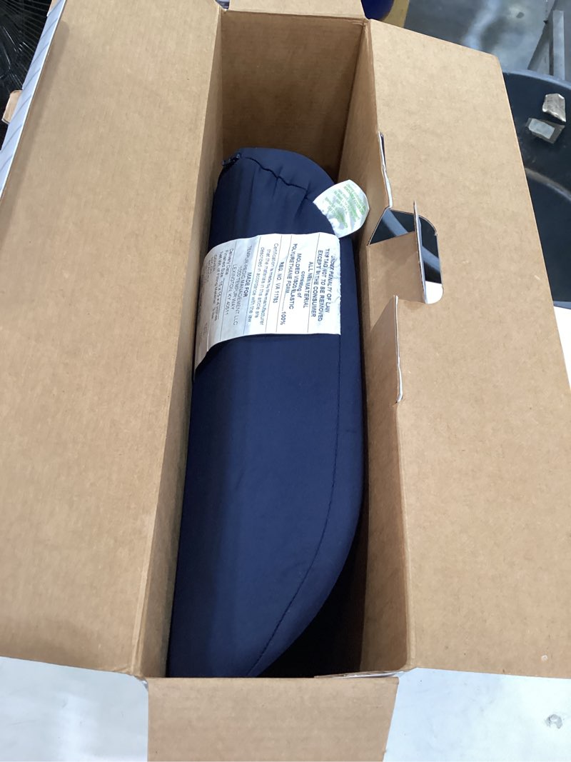 tempur-pedic pedic lumbar cushion,foam, blue 15 x 15 x 4 inch standard size