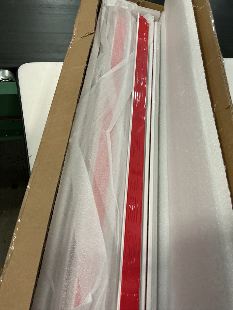 Condition photo showing New/Like New for 3 set peel and stick wall molding kit, 24" x 24" premade self adhesive wainscoting panels, ready to assemble accent molding trim for interior wall moulding decor 24x24in