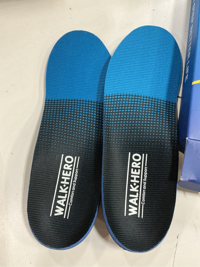Condition photo showing Good Condition for Inserts Relieve Plantar Fasciitis - Flat Feet Insoles Arch Supports, Orthotic Insoles for Foot Pain Arch Pain Reduce Muscle Fatigue Absorb Shock (Mens 5-5 1/2 | Womens 7-7 1/2) Blue Mens 5 - 5 1/2 | Womens 7 - 7 1/2