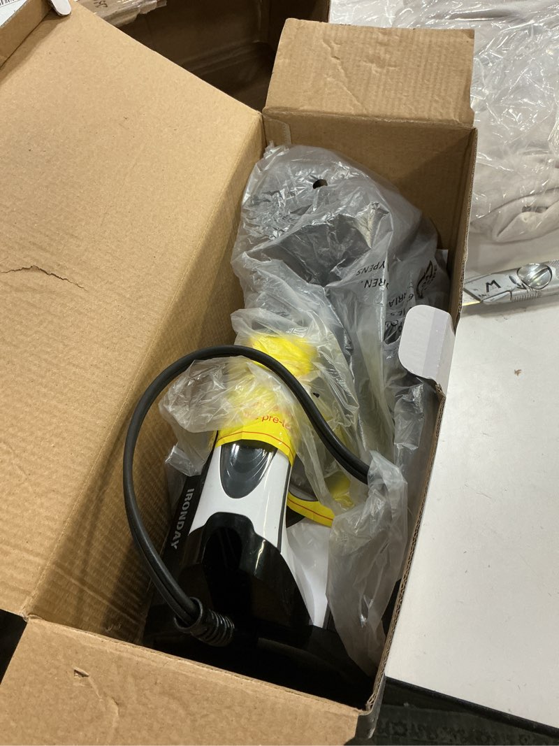 Condition photo showing Good Condition for Steam Iron for Clothes 20s Fast Heat-up,1700W Iron with 14.07oz Large Water Tank,Non-Stick Ceramic Soleplate, Anti-Drip, Auto-Off, Burst Steam, Self-Cleaning, Ironing Clothes for Home, Grey