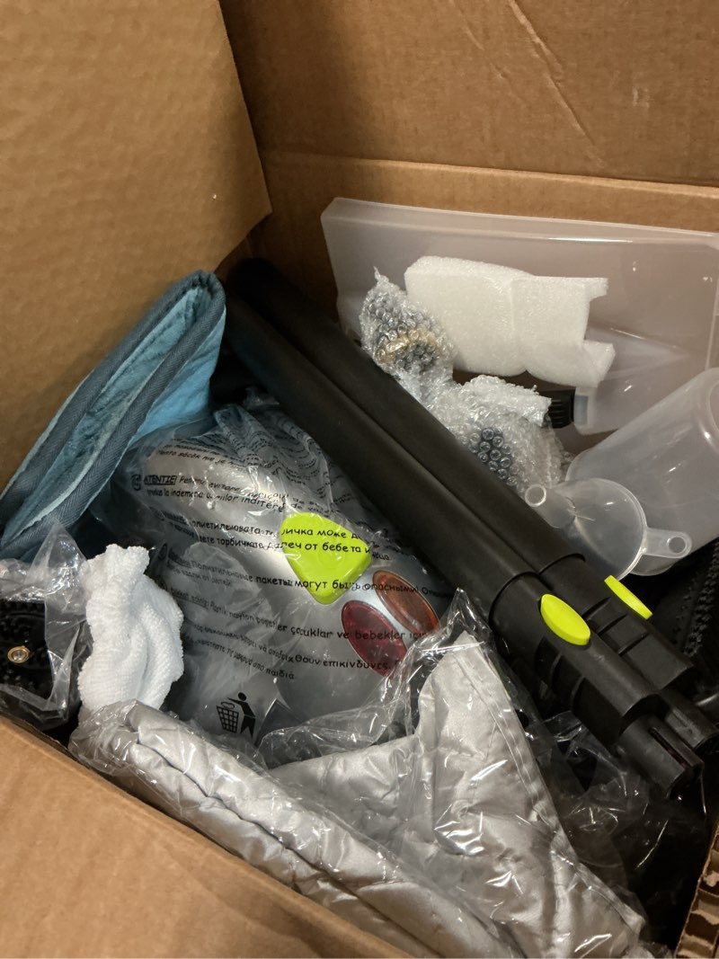 Condition photo showing Good Condition for heavy-duty steam cleaner - 1500w multipurpose handheld floor steamer with 22 accessories 16ft cord for home, car detailing, tile, grout, carpet, wallpaper, upholstery, window, deep cleaning