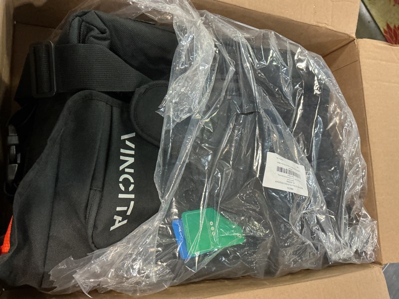 Condition photo showing Good Condition for Vincita Birch Front Bag 2.0 for Brompton Folding Bicycle - with Removable Front Carrier Frame for Brompton Folding Bicycle, Rain Cover and Should Straps - Brompton Bike Accessories for Rider (Black) Large Black