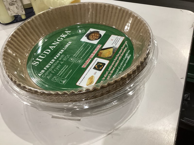 Condition photo showing Good Condition for 200 pcs air fryer liners - disposable parchment paper sheets for ninja air fryer af101 & af150 xl 200pcs 7.9'' round