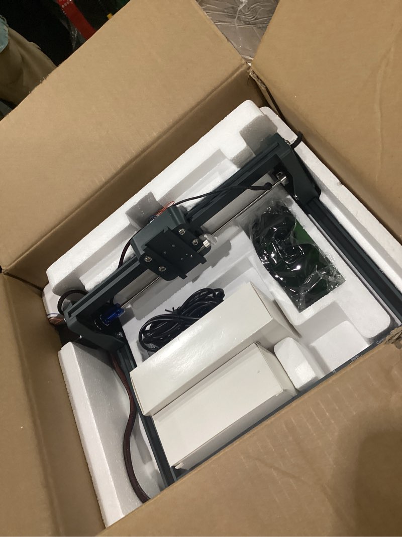 Condition photo showing New/Like New for genmitsu laser engraver kortek 10w 10000mw, desktop laser cutter, wireless app support, ±0.01mm high precision, portable laser engraving machine for diy wood acrylic leather metal fiber, safety class1