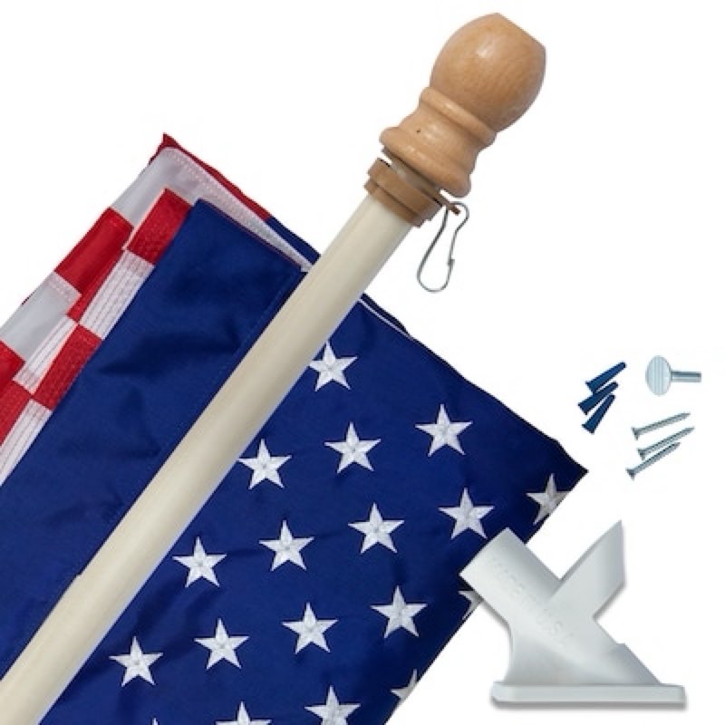 valley forge flag 3-ft w x 5-ft h american embroidered house flag kit