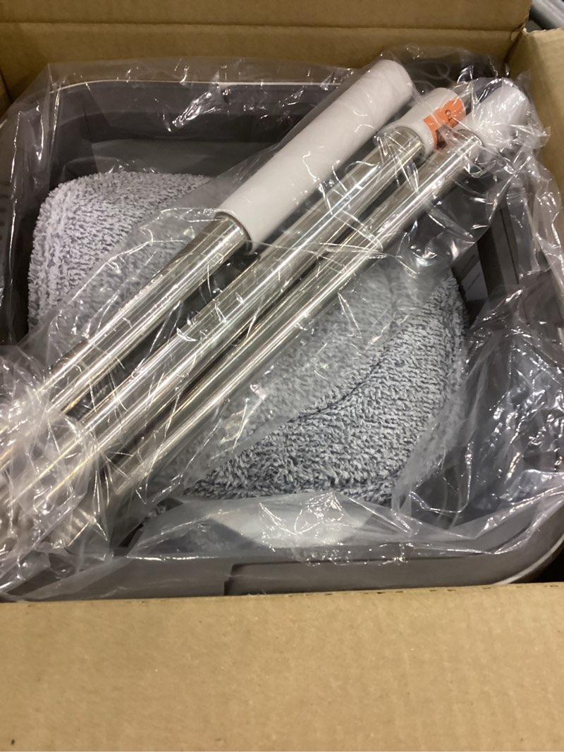 Condition photo showing Good Condition for Upgraded Self-Standing Spin Mop and Bucket System, Detachable Inner Mop Bucket Separates Dirty Water & 90° Foldable Head, Triple-Scrub System, 0.9Gal Dual Drainage, for Hardwood Floors (Gray 6 Pads)