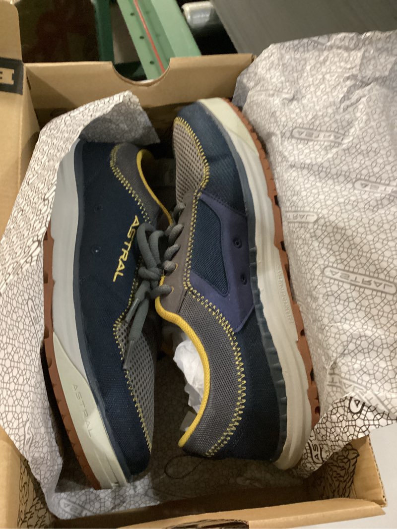 Condition photo showing New/Like New for astral brewer 3.0 shoes - barefoot, quick-drying men’s & women’s sneaker for casual wear, water sports, travel, & hiking 10 men typhoon navy