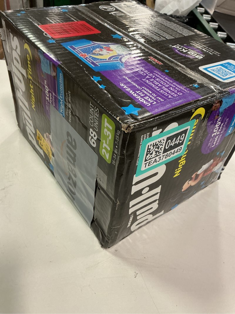 Condition photo showing New/Like New for Pull-Ups Boys' Night-Time Potty Training Pants, Size 2T-3T Overnight Training Underwear (16-34 lbs), 68 Ct 2T / 3T 68