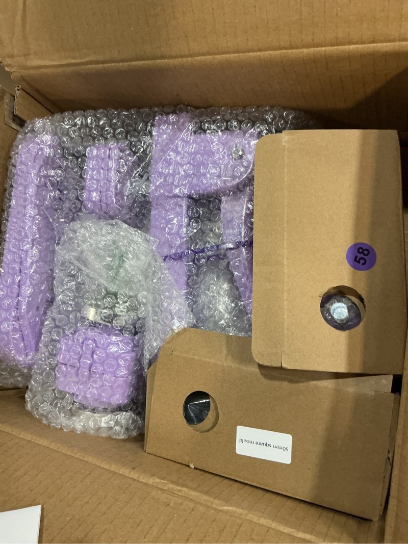 Condition photo showing New/Like New for button maker machine, square & round button badge press kit- 50pcs square magnet button(2'' x 2'') + 50pcs circle pinback button(58mm), button press making kit for parties, events, business, school 2''x2''+2.25''