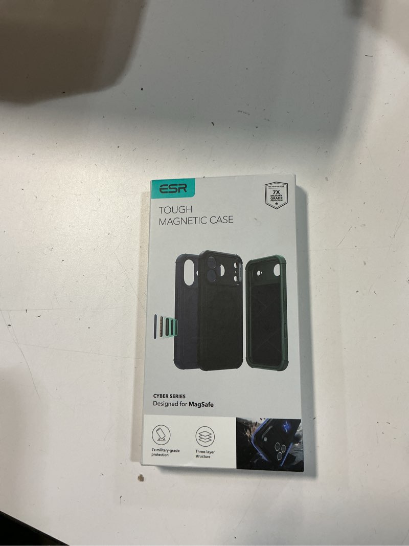 Condition photo showing New/Like New for ESR for iPhone 17 Pro Max Case, 7X Military-Grade Drop Protection, Shock-Absorbing Rugged Cover with Camera Control Button, MagSafe Accessories Compatible, Cyber Series, Black iPhone 17 Pro Max A-Black