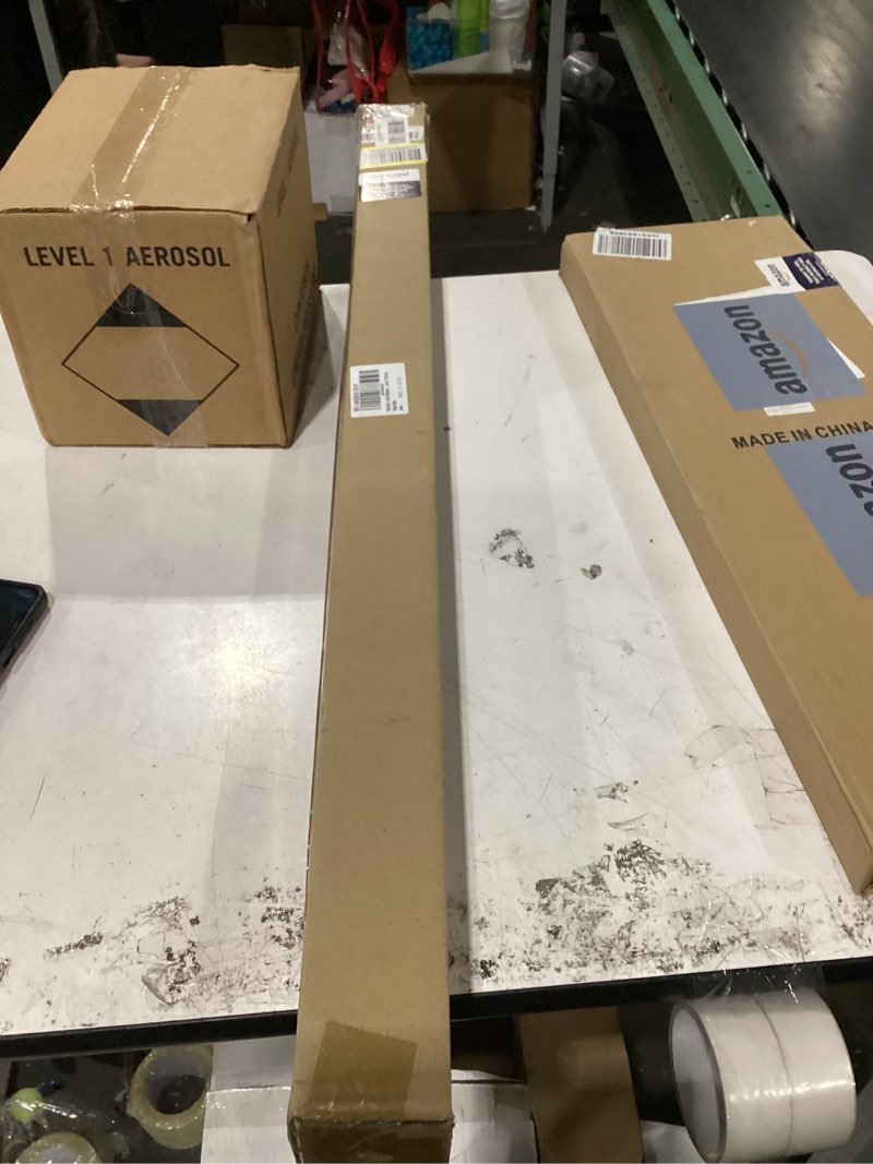 Condition photo showing New/Like New for 1-inch diameter nathan end cap single window treatment curtain rod, 84-inch to 120-inch, royal gold 84"-120" royal gold