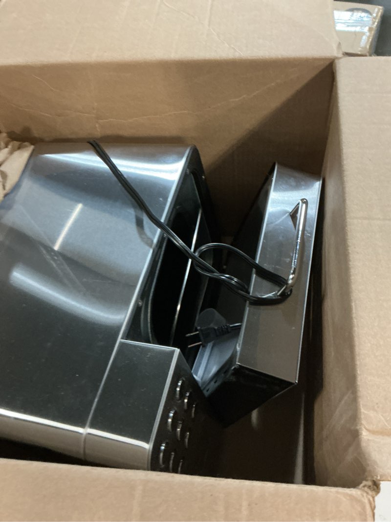 Condition photo showing As Is for 2lb bread maker machine, osipoto 17 in 1 automatic stainless steel bread machine, non-stick, beginner-friendly controls, 15 hour timer, easy to clean low noise, high success rate for homemade bread 15.35?*12.01?*13.78?