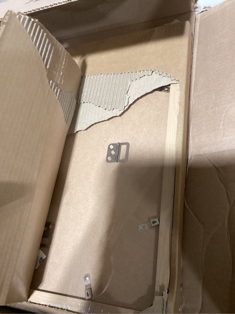 Condition photo showing New/Like New for 13.5x15.5 Collage frame with 7 Openings 4X6 Pictures, Multiple Picture Frame with Mat, Wall or Tabletop Decor, Natural Wood Grain,2 Pack Natural 13.5x15.5 - (7 open 4x6)
