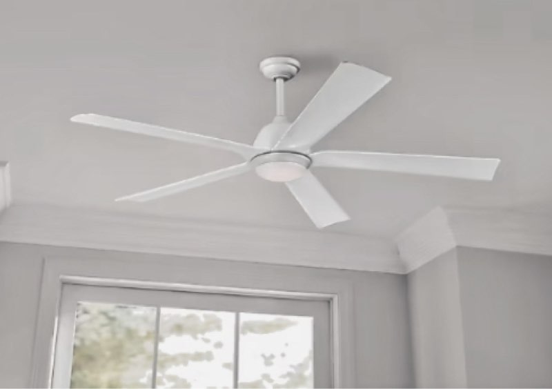 Harbor Breeze Cartersville 60" White LED In/Outdoor Fan, Light, Remote HTD21017