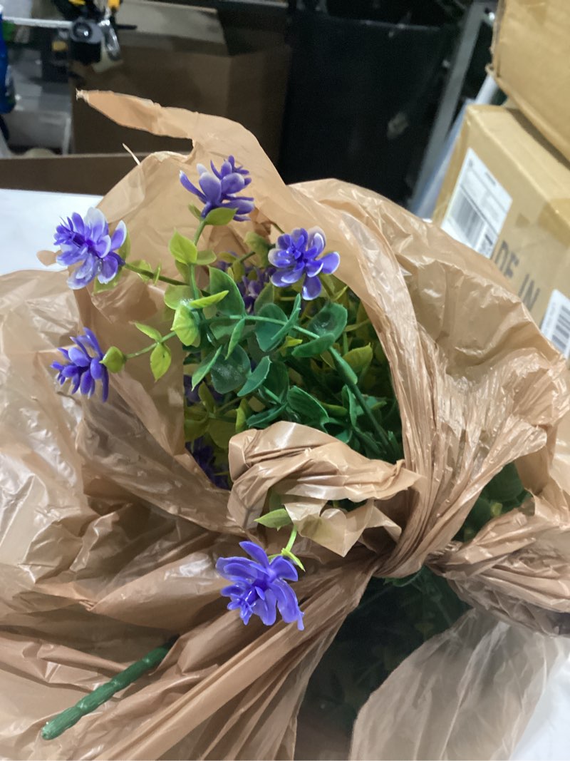Condition photo showing Good Condition for yastouay artificial flowers for outdoors uv resistant, 14 bundles fuchsia realistic fake outdoor flowers fake plants, faux flowers for outdoor planters front porch garden window box farmhouse decor fuchsia 14 bundles