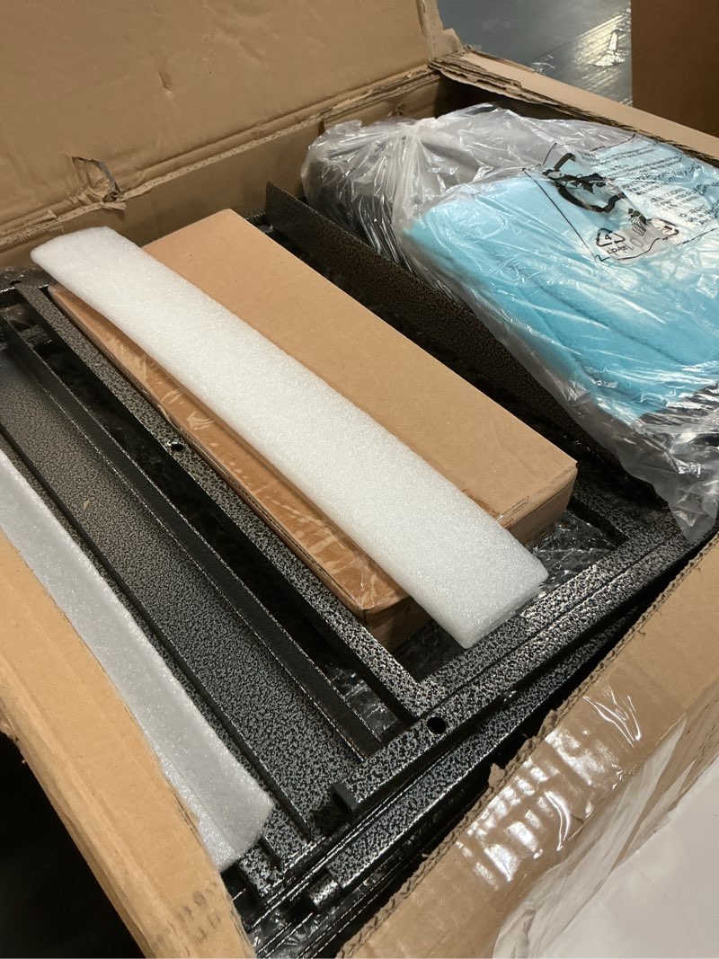 Condition photo showing Good Condition for Large Two Full Story Deluxe Double Unit 4-Tiers Tight 1/2-Inch Bar Spacing Durable Front Doors Water Bottle Food Bowl for Feisty Ferret Squirrel Hammock Rat Gerbil Small Animal Critter Rolling Cage