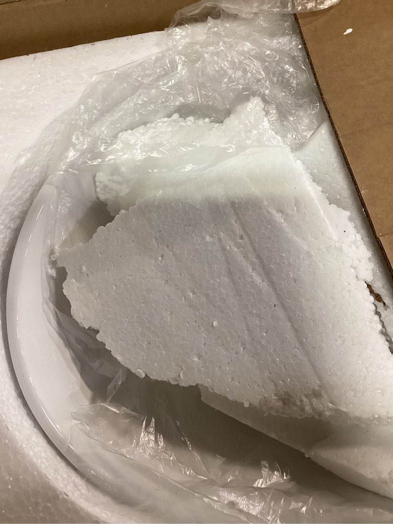 Condition photo showing Good Condition for kes bathroom vessel sink, 16" x 13" oval vessel sink for bathroom vanity countertop, glossy white ceramic bowl sink egg shape above counter, modern look, crafted to endure, bvs124