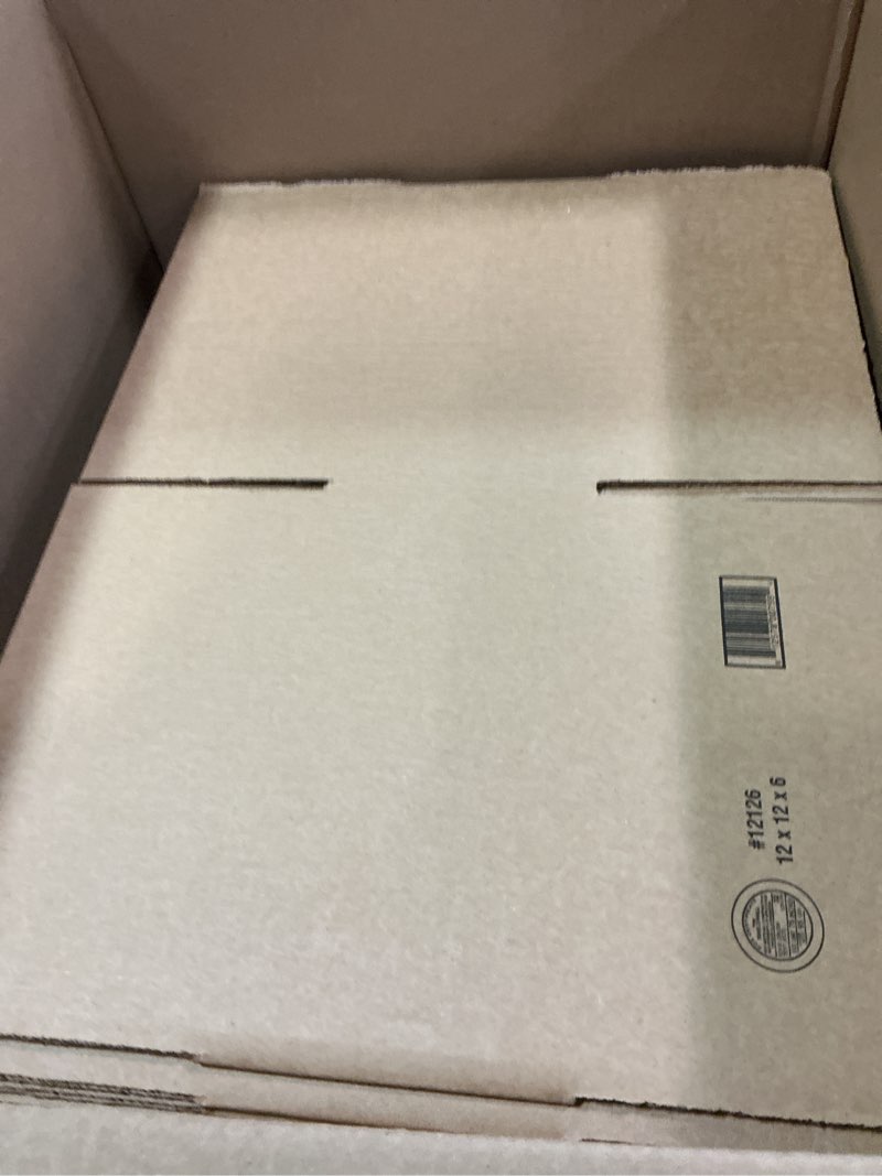 Condition photo showing Good Condition for AVIDITI Shipping Boxes Flat 12"L x 12"W x 6"H, 25-Pack | Corrugated Cardboard Box for Packing, Moving and Storage