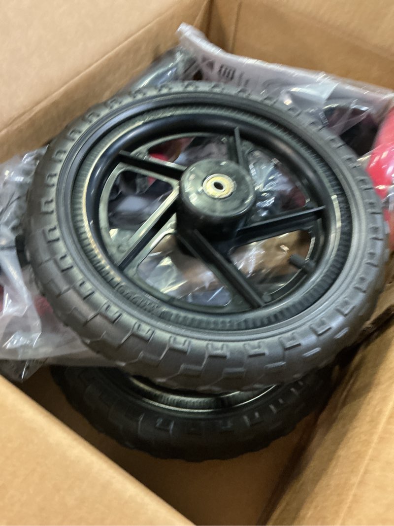 Condition photo showing Good Condition for KRIDDO Toddler Balance Bike 2 Year Old, Age 18 Months to 5 Years Old, 12 Inch Push Bicycle with Customize Plate (3 Sets of Stickers Included), Steady Balancing, Gift Bike for 2-3 Boys Girls, Red