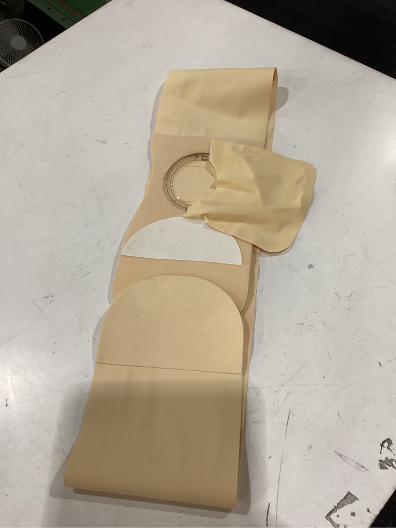 Condition photo showing Good Condition for ostomy belt, ostomy supplies ostomy hernia support belt for men/women, stealth belt ostomy, elastic abdominal support belt preventing the stoma hernia and reinforce colostomy bags - xl size xl: waist 43–50 in