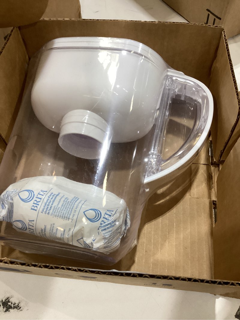 Condition photo showing Good Condition for Brita Metro Water Filter Pitcher with SmartLight Change Indicator, BPA-Free, Replaces 1,800 Plastic Water Bottles a Year, Lasts Two Months, Includes 1 Filter, Small - 6-Cup Capacity, White Standard White