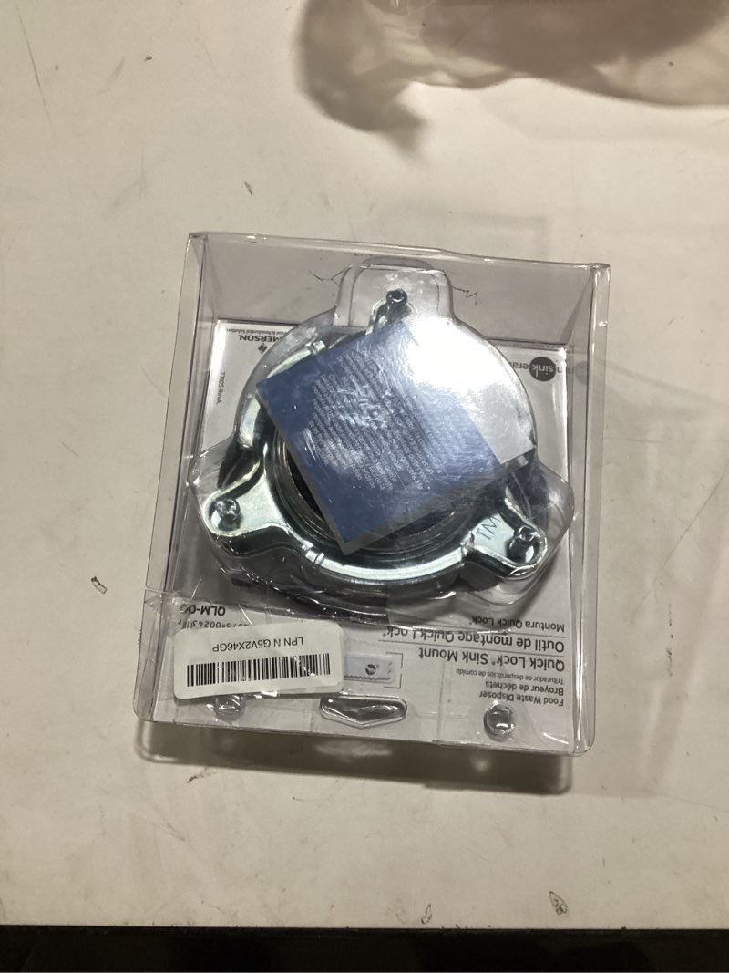 Condition photo showing As Is for InSinkErator QLM-00 Garbage Disposal Sink Flange  Stainless Steel