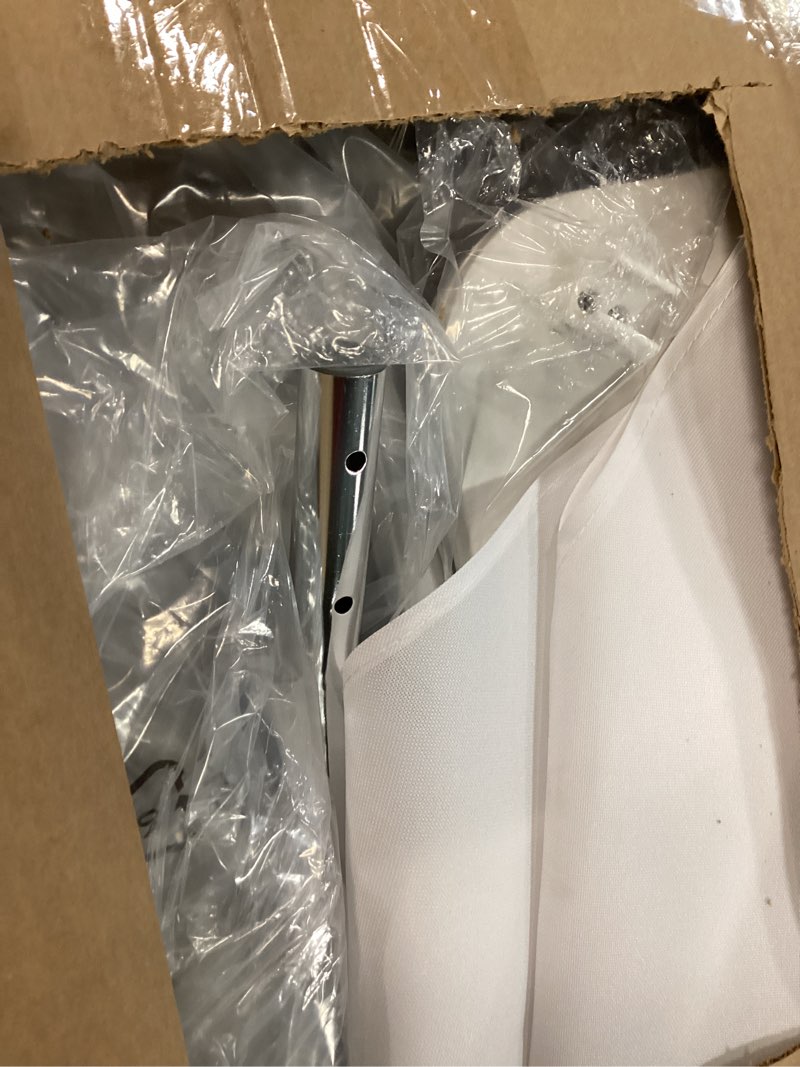 Condition photo showing As Is for DMI Rolling Shower Chair, Commode, Transport Chair, FSA Eligible, Rolling Bathroom Wheelchair for Handicap, Elderly, Injured or Disabled, Rear Locking Wheels, 250 lb. Weight Capacity, White