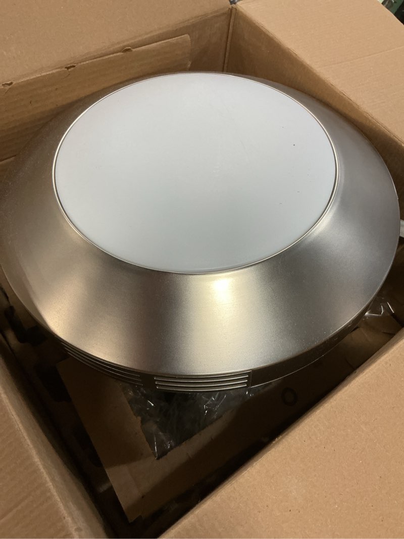 Condition photo showing Good Condition for Homewerks 7117-01-BN Bathroom Integrated LED Light Ceiling Mount Exhaust Ventilation 1.1 Sones 80 CFM, Bath Fan Brushed Nickel