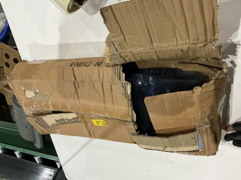 Condition photo showing Good Condition for plastic vinyl strip door curtain kit – commercial strip curtain for doorways with hardware 36.8 in.(3 ft) width x 87 in.(7.25 ft) height clear smooth 7" wide x .078 in for warehouse garage barn