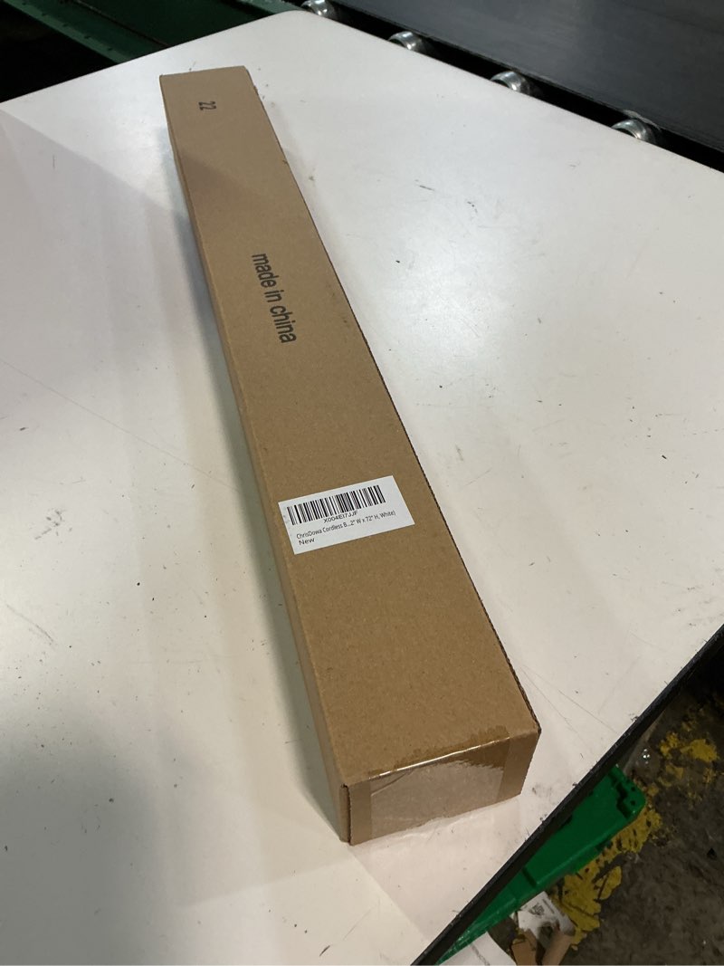 Condition photo showing New/Like New for chrisdowa cordless blackout roller shades for windows, thermal insulated uv protection pull down shades, total blackout window blinds for home, office, bedroom, door (22" w x 72" h, white) 22"w x 72"h white