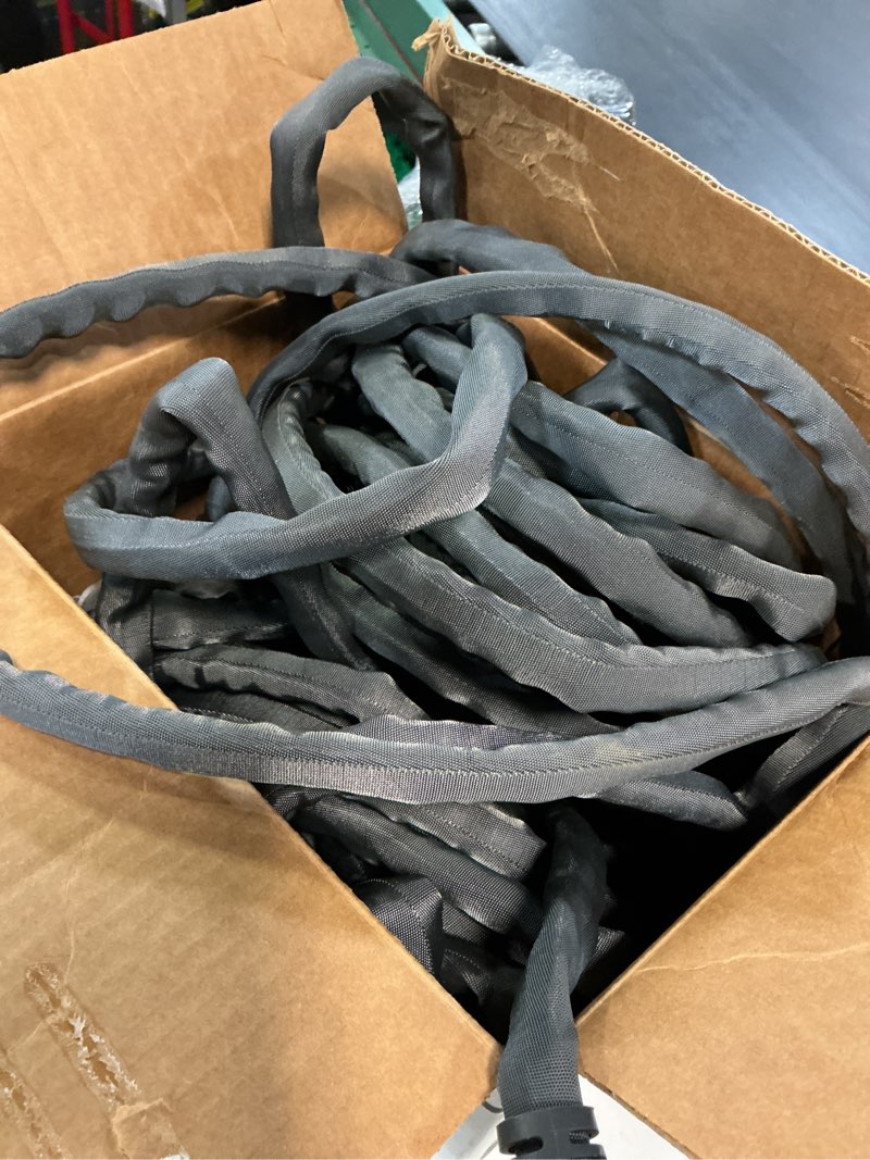 Condition photo showing As Is for zero-g teknor apex 5/8-in x 50-ft premium -duty kink free woven gray hose