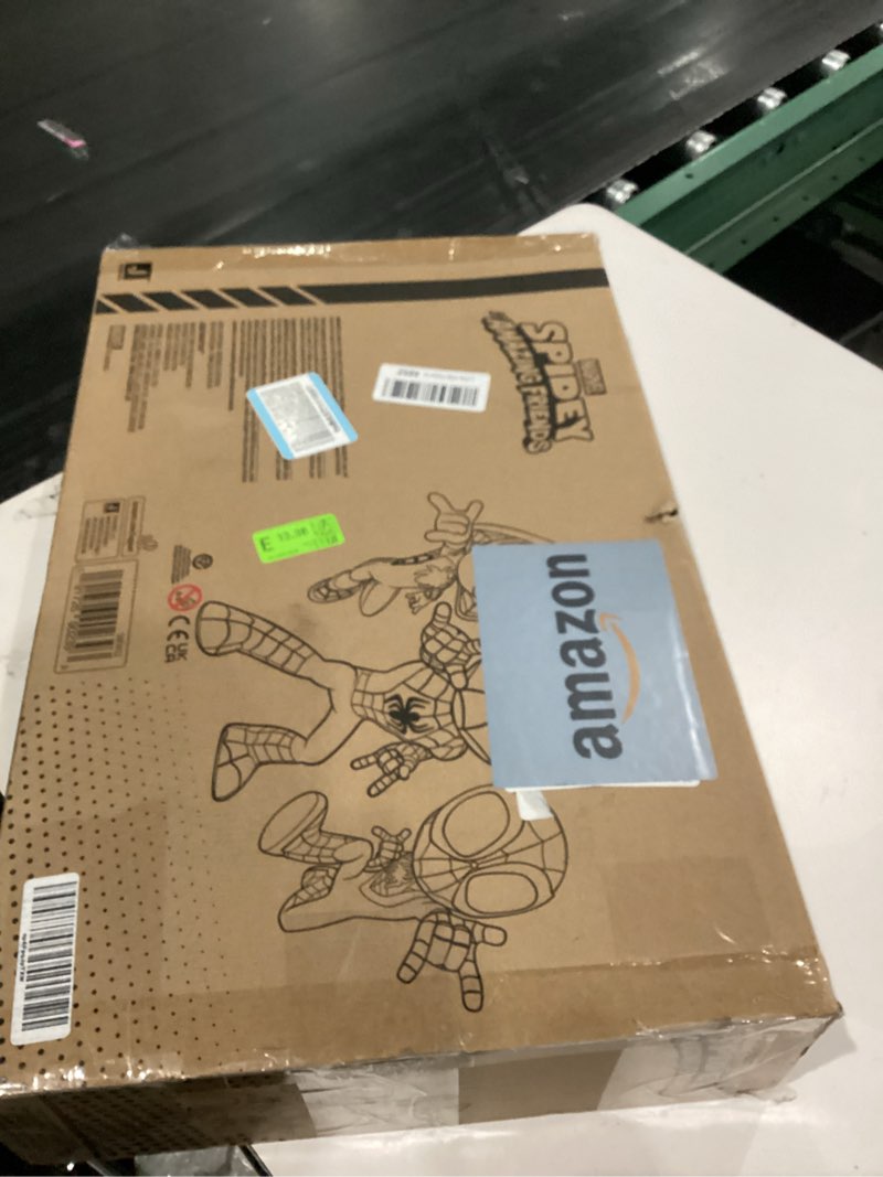 Condition photo showing As Is for Jazwares Marvel Spidey and His Amazing Friends Construction Zone Chaos Track Set - 2-Foot High Dual Race Track with Zip Line, Play Zones, and Exclusive Vehicles