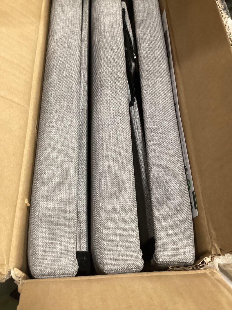 Condition photo showing Good Condition for Love's cabin Dog Stairs for High Bed 18" H, Foldable Pet Stairs for Small Medium or Large Dogs Puppy with Storage for Bed or Couch, Cat Dog Steps Ramp with Zip up to 200 lbs, Solid Grey, 3 Steps Solid Grey 3 29.5"Dx17"Wx17.7"H