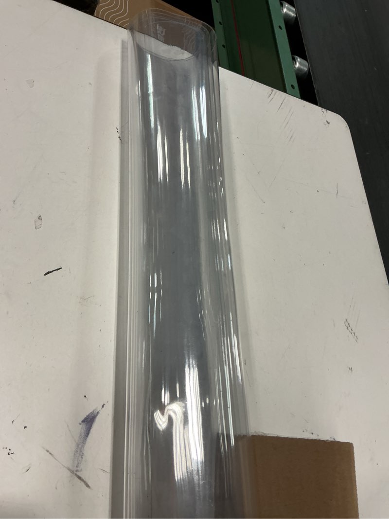 Condition photo showing Good Condition for kasepie 42 x 42 inch clear table cover protector,1.5mm thick plastic table cover, clear plastic tablecloth protector, grime proof and easy to clean, suitable for dining table? coffee table?dresser 42" x 42" (rectangular) clear 1.5mm thick