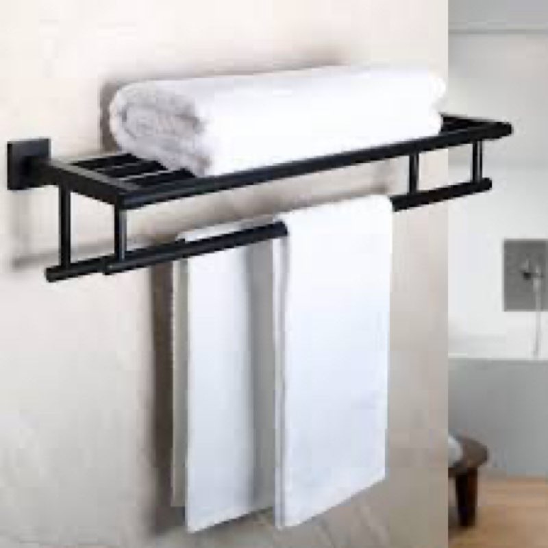 towel racks for bathroom, double towel bar 24inch, stainless steel bathroom towel holder, double tow