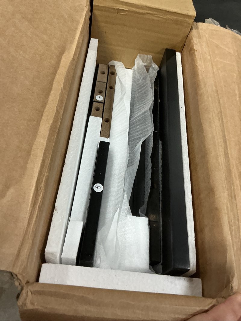 Condition photo showing Good Condition for taohfe black entryway table with drawer modern wood narrow console table with storage hallway table sofa tables for living room,entrance tables for front door corridor, office, black