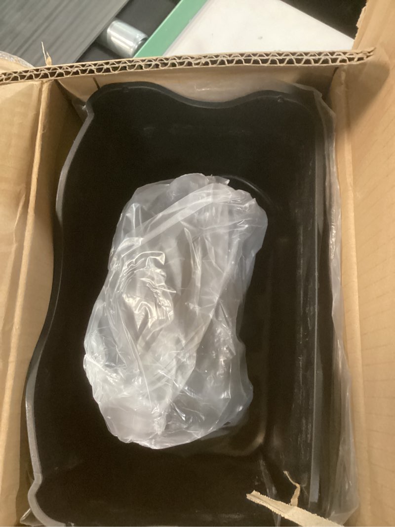 Condition photo showing Good Condition for Amazon Basics 6 Sheet Cross Cut Paper and Credit Card Home Office Shredder with 3.8 Gallon Bin, Black 6 Sheet Black