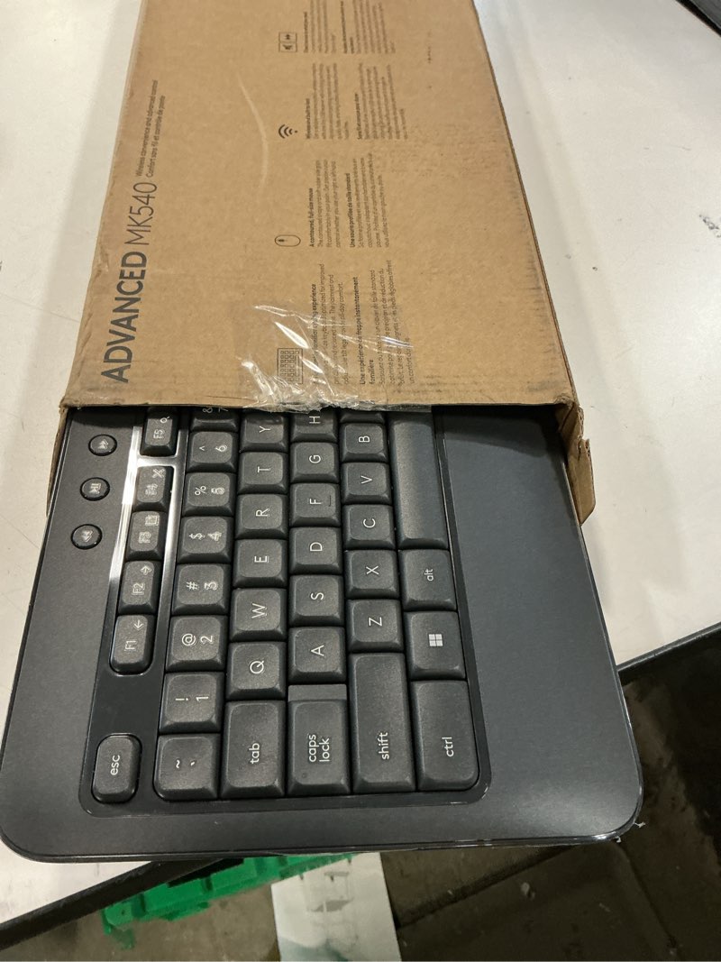 Condition photo showing Good Condition for Logitech MK540 Advanced Wireless Keyboard and Mouse Combo for Windows, 2.4 GHz Unifying USB-Receiver, Multimedia Hotkeys, 3-Year Battery Life, for PC, Laptop 2024 Model