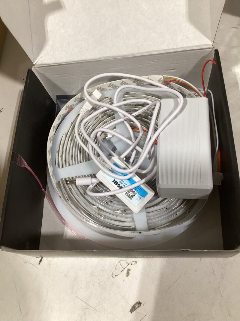 Condition photo showing Good Condition for miwise rgb smart ic cob led strip light,20ft color chasing flexible led tape light,ws2811 addressable rgb strip with app control/music mode,work with alexa/google,for party/home diy lighting projects rgb full color (kit) 20 ft