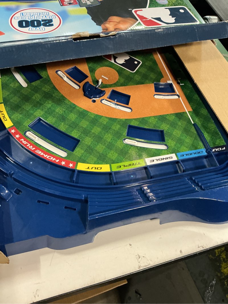 Condition photo showing As Is for MLB Slammin' Sluggers Magnetic Baseball Tabletop Game – 2-Player Board Game with 20" x 20" Field, Scoreboard, Stickers and Manual Pitching Control