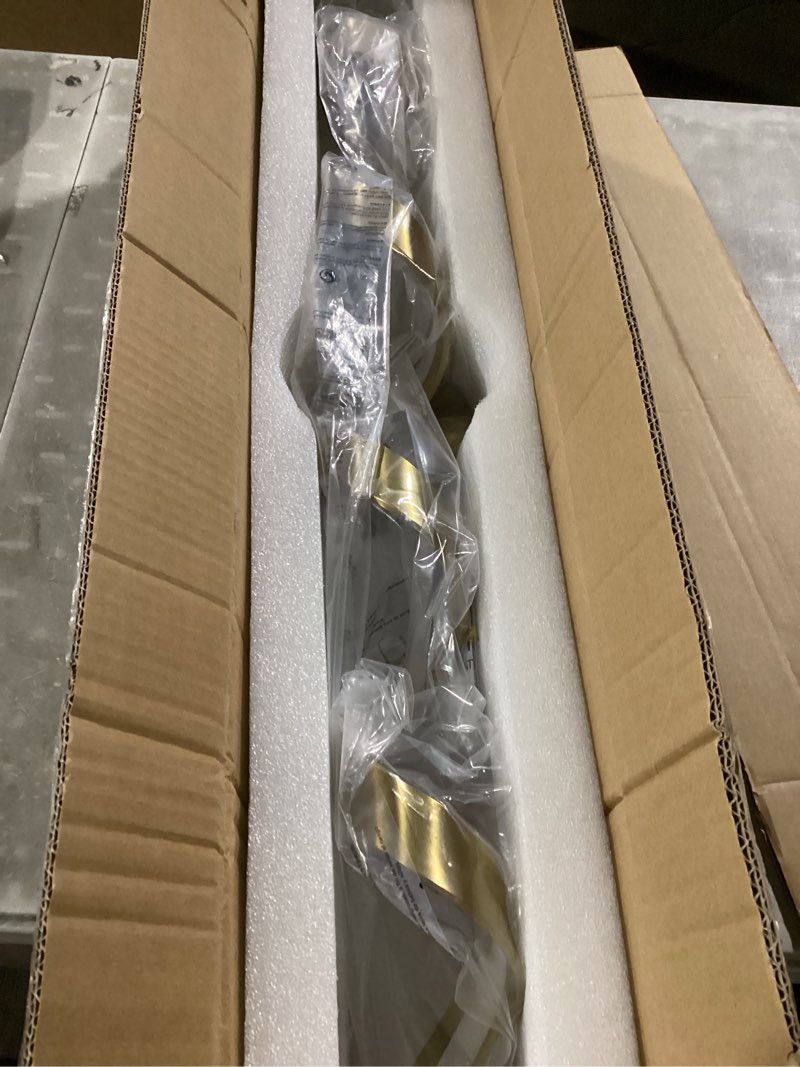 Condition photo showing New/Like New for phixart led modern bathroom vanity light fixtures, 31 inch gold wall lamp bedroom 4000k, spiral design wall sconce for mirror, living room, bedroom, hallway 20w gold 31inch