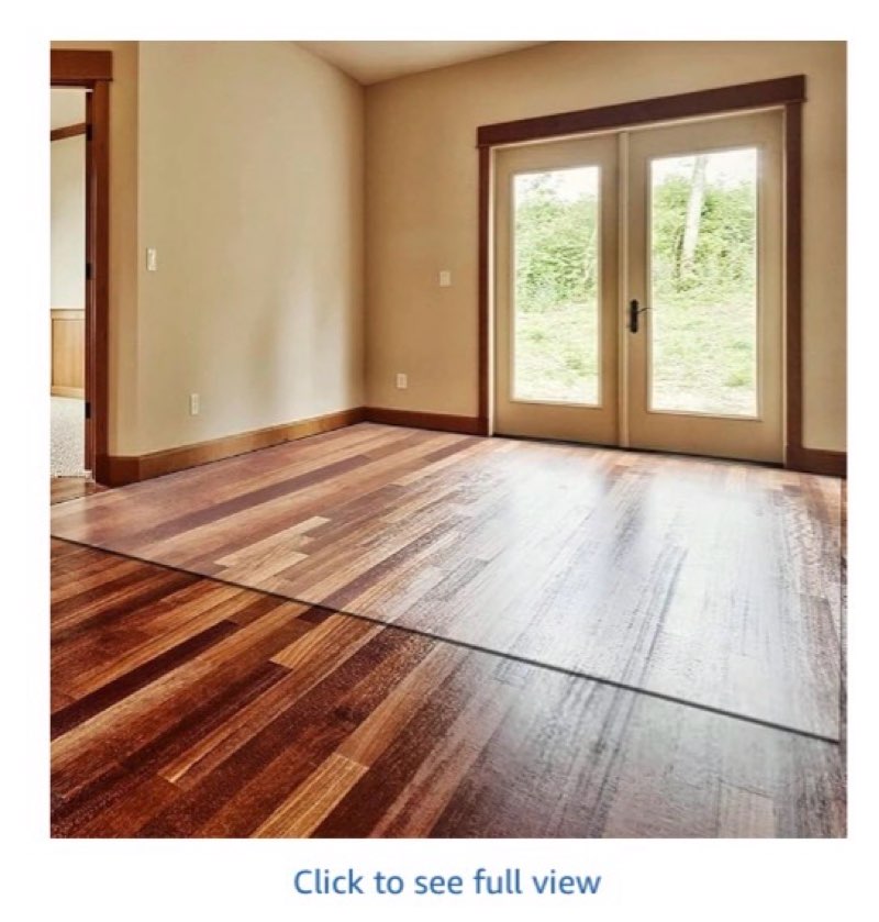 Floor Mats,Large Clear Floor Mat, Area Mat for Carpet, Clear Area Rug for Dining Room,Office Chair Mat for Hard Floor, Non-Slip Waterproof Floor Protector Mat for Kitchen