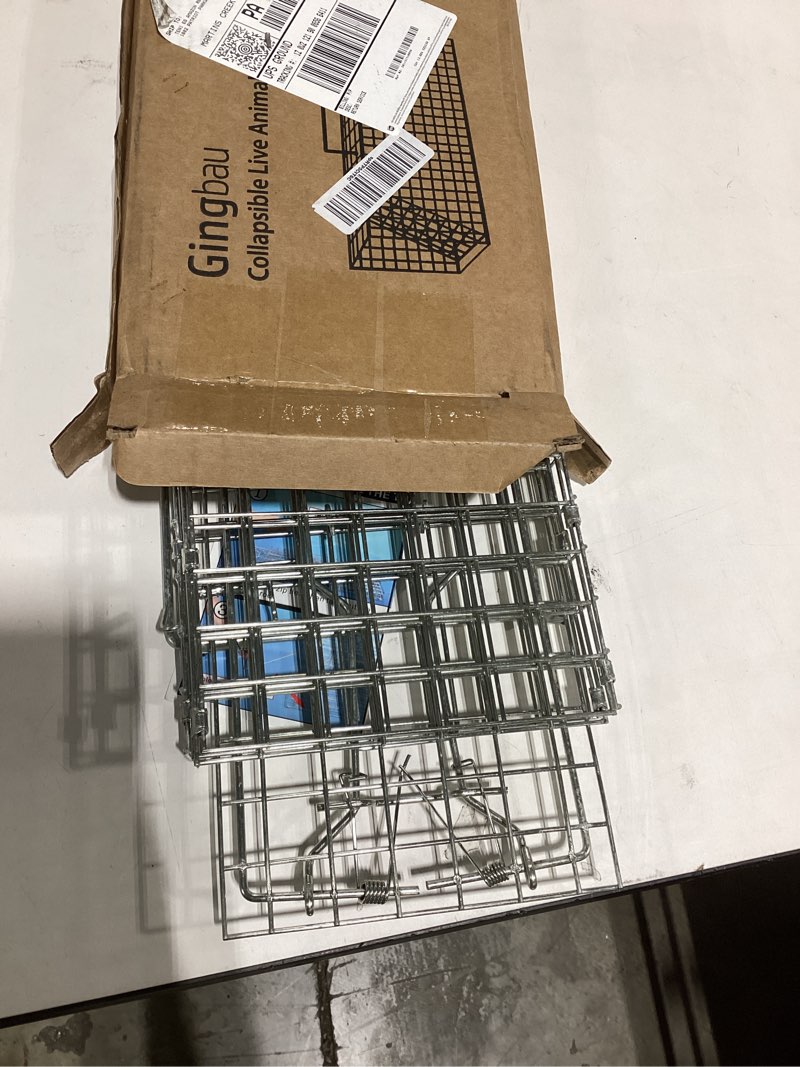 Condition photo showing Good Condition for gingbau squirrel trap foldable heavy duty humane live animal cage trap (not for mouse)