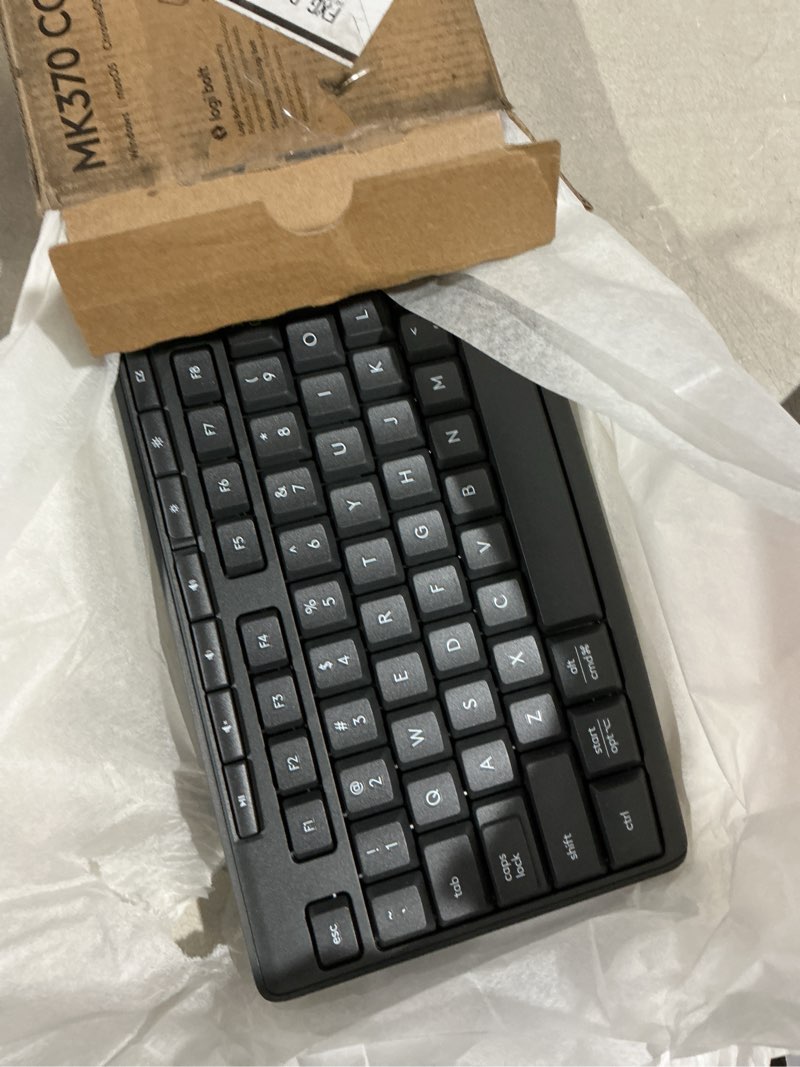 Condition photo showing Good Condition for logitech mk370 combo for business, wireless full-size keyboard and wireless mouse, secure logi bolt usb receiver, bluetooth, globally certified windows/mac/chrome, linux - graphite