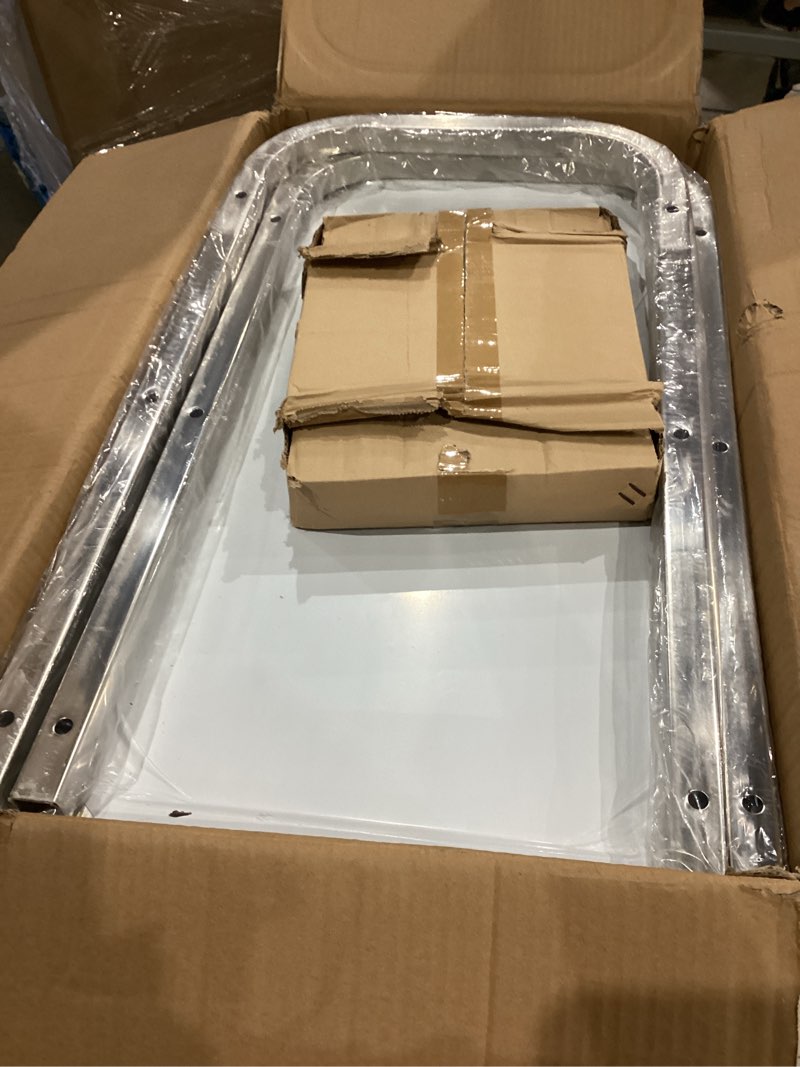 Condition photo showing Good Condition for 3-tier commercial grade stainless steel utility cart, 29.5" l×15.7" w×32.9" h rolling trolley with lockable brake casters & storage shelves for restaurant, hotel, lab, clinic, salon & kitchen m: 29.5''(l) x 15.7''(w) x 32.9''(h)